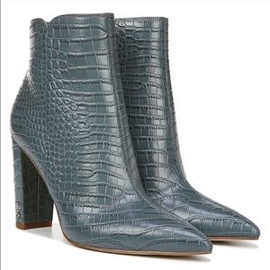Sam Edelman Raelle Croc Embossed Bootie (size 8)